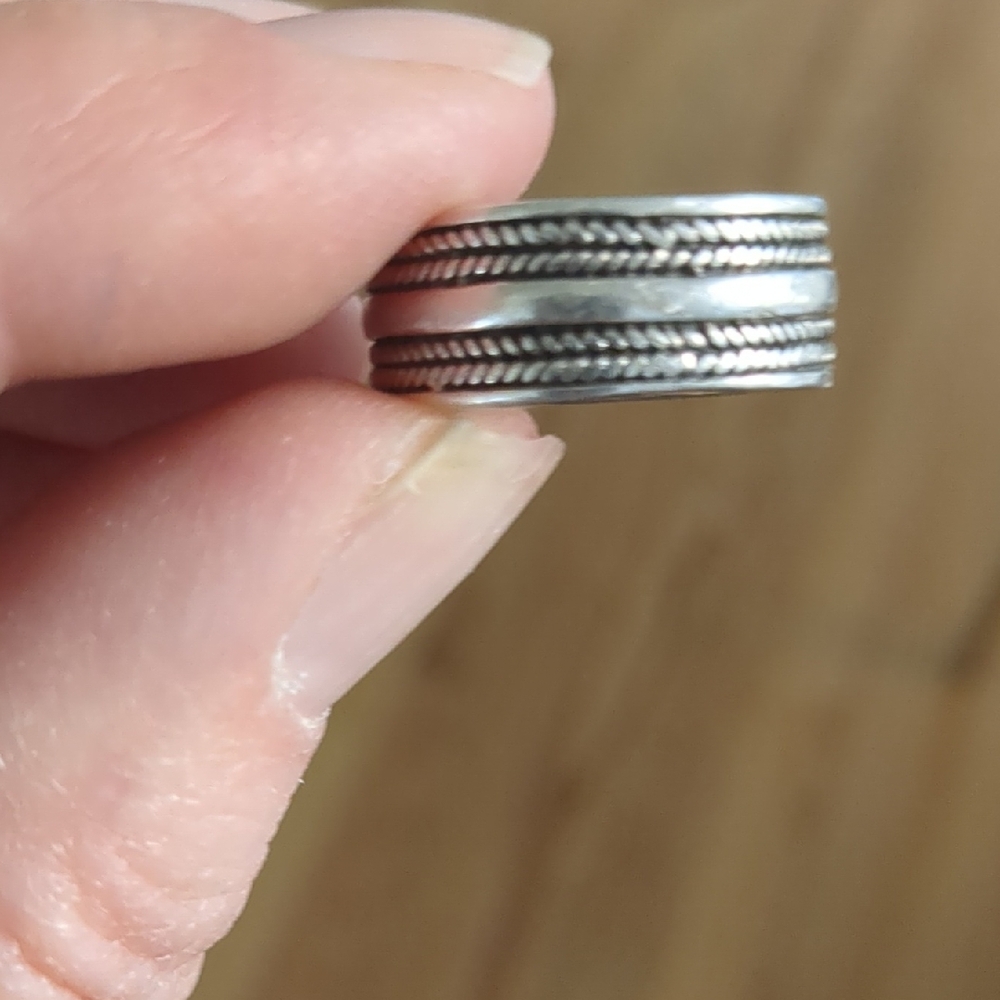 Sterling Silver Ring Approx. Size 7 1/2.